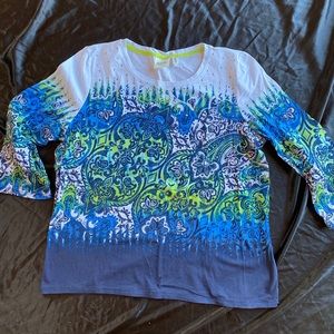 Rafaella XL shirt w 3/4 sleeve